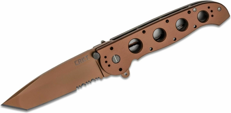 Nóż składany CRKT M16-14D Desert Tanto, brązowo anodowane aluminium