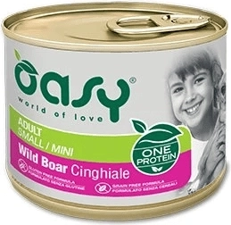 Oasy One Protein paszteta dla dorosłych psów Small/Mini – dzik 200 g