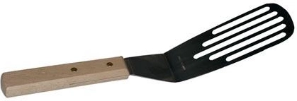 Łopatka cedzakowa 28 cm z głowicą ze stali nierdzewnej i drewnianą rączką