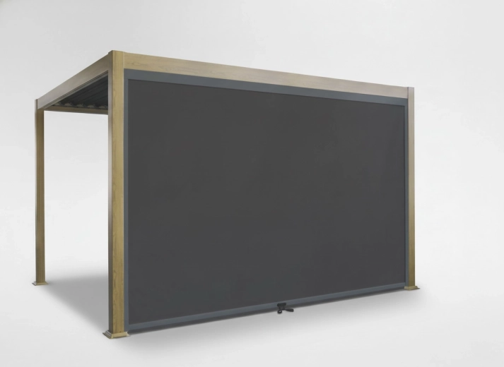 Boczna roleta do aluminiowej pergoli, manualna, 366 cm
