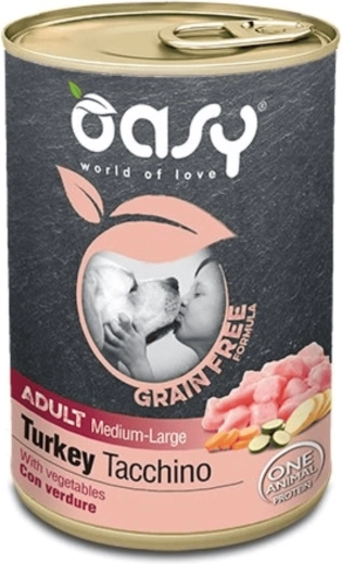 Oasy grain free adult medium/large indyk 400 g