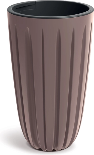 Donica Wario 29 cm marsala z wewnętrzną wkładką