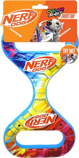 Nerf Dog obrotowa zabawka do przeciągania Infinity z kolorowym uchwytem 27 cm