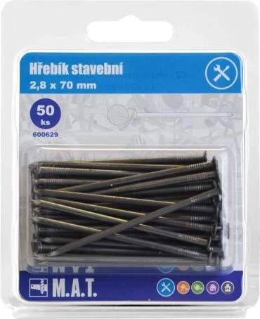 Gwoździe budowlane 70 × 2,8 mm, 50 szt.