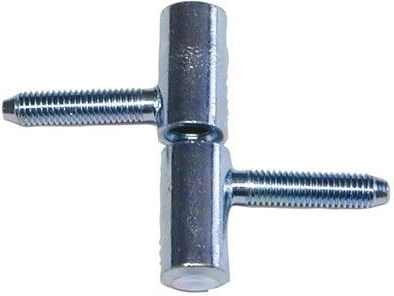 Zawias okienny 40 mm z wkręcanym trzpieniem, ocynk niebieski
