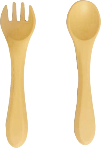 Dziecięcy silikonowy sztuciec Kitchisimo Baby, zestaw 2 szt.