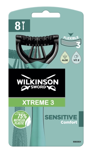 Wilkinson Sword Xtreme 3 Sensitive jednorazowe maszynki do golenia 8 szt.
