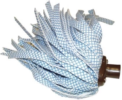 Końcówka do mopa z drobnym gwintem – brązowa, duże paski