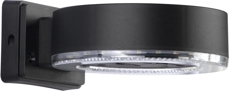 Solarna ścienna lampa LED, 24 LED, czarna, IP44