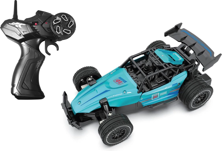 Metalowy samochód wyścigowy RC zdalnie sterowany, 21 cm