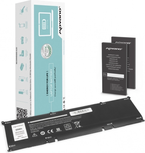 Bateria Movano do Dell Alienware M15/M17 R3/R4, Precision 5550 oraz XPS 9500/9510 (69Wh, 6000mAh)