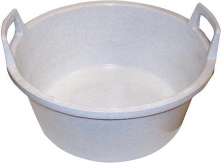 Plastowa miska 56 cm z uchwytami, granit