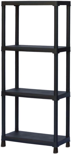 Regał plastikowy 600 × 300 × 1330 mm, 4 półki