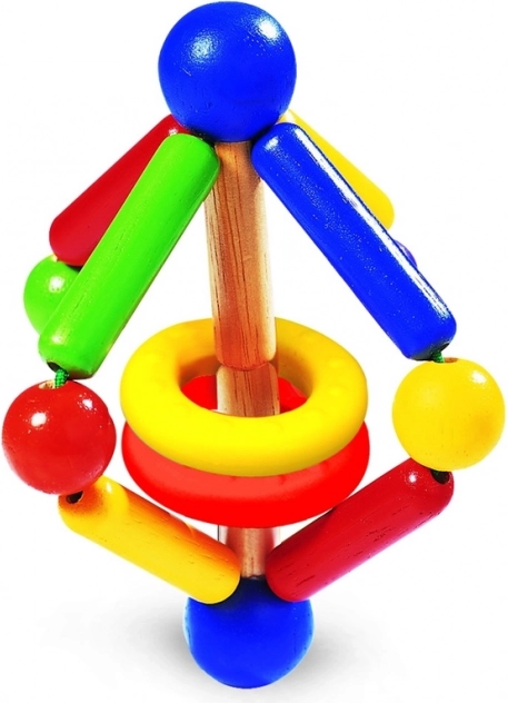 Drewniana grzechotka Spacy - WONDERWORLD