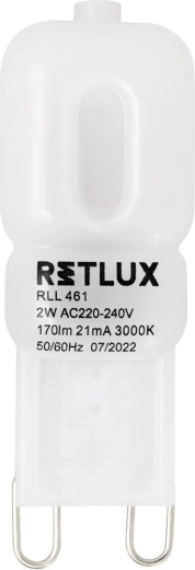 Żarówka LED Retlux G9 2 W, ciepła biel