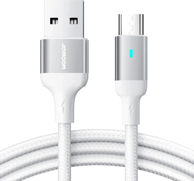 Kabel ładujący i danych USB‑A na Micro USB 2,4 A 1,2 m JOYROOM biały