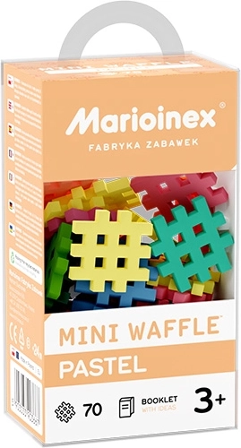Marioinex Mini Waffle pastelowy zestaw konstrukcyjny 70 elementów