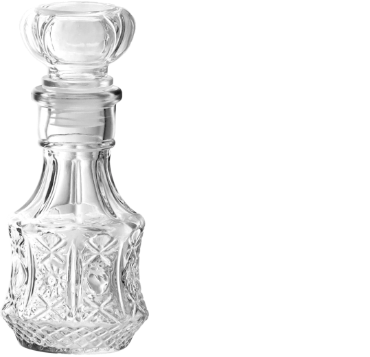 Szklana karafka 250 ml z korkiem