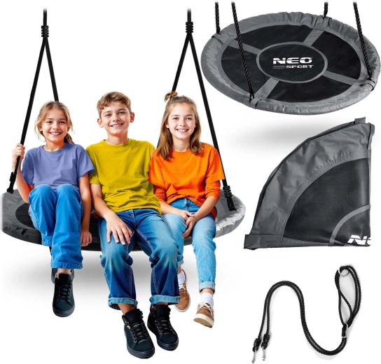 Huśtawkowe okrągłe gniazdo NEO-SPORT Swingo 110 cm