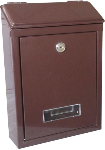 Skrzynka pocztowa brązowa 210 × 300 × 60 mm z ocynkowanej stali
