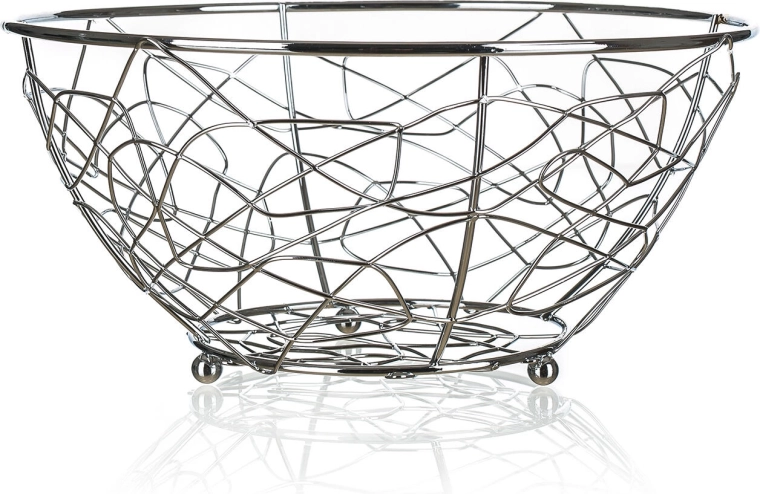 Druciany koszyk na owoce Banquet Vanity 23 cm chrom