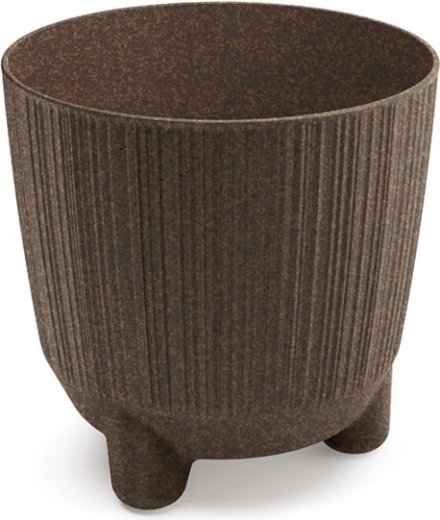 Doniczka Ryfo N Eco Wood 14,5 cm kawa