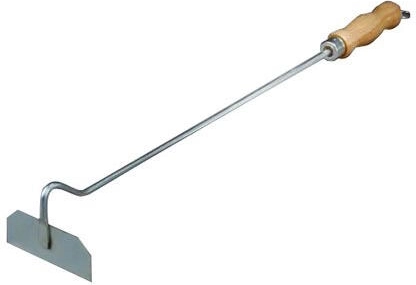 Pogrzebacz kominkowy z drewnianą rączką, ocynkowany