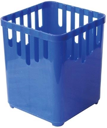 Ociekacz na sztućce kwadratowy, 1 przegroda, plastik, mix kolorów