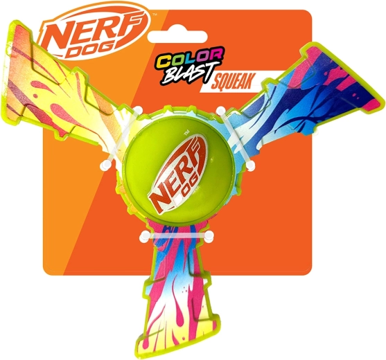 Nerf Dog latająca zabawka dla psów z kolorowym uchwytem 20 cm