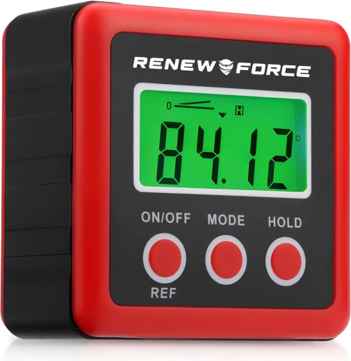 Cyfrowy kątomierz Renew Force z podstawą magnetyczną