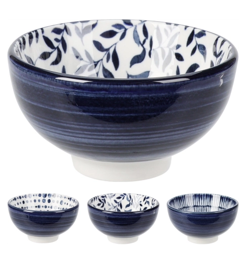 Porcelanowa miseczka Blue Bay 9,5 cm z porcelanu New Bone