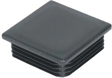 Kwadratowa zatyczka 80 mm z LDPE, czarna