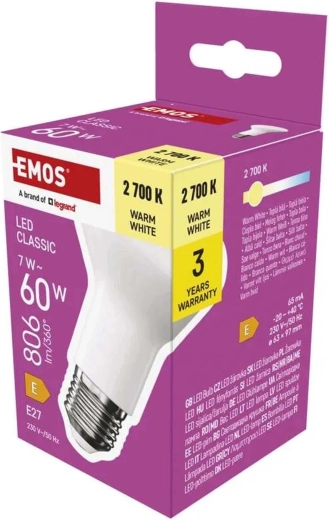 Żarówka LED Classic R63 E27 7 W 806 lm ciepła biel