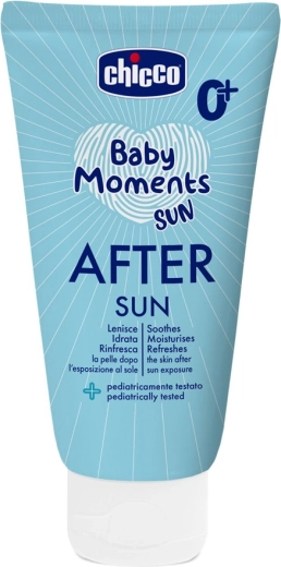 Chicco Baby Moments Sun łagodzące mleczko po opalaniu dla dzieci 150 ml
