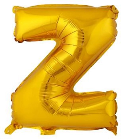 Balon foliowy TORO litera Z 30 cm