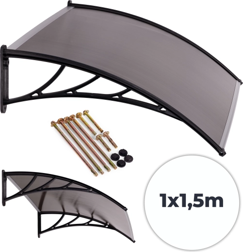 Daszek nad drzwi 150 × 100 cm z poliwęglanu MULTIGARDEN