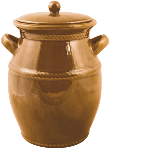 Ceramiczne naczynie fermentacyjne z miodową glazurą 4 l