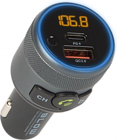 FM nadajnik Bluetooth 5.1 z funkcją handsfree i szybkim ładowaniem QC 3.0 + PD 24 W