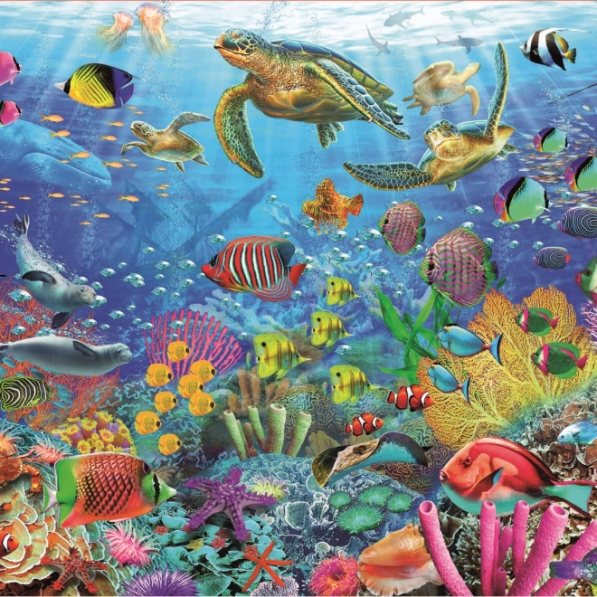 Puzzle Educa żółwie w tropikalnej fantazji 1000 elementów