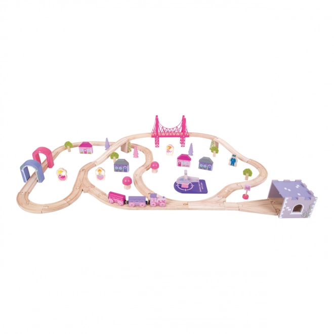 Bigjigs Rail Drewniana Duża Kolejka Księżniczki