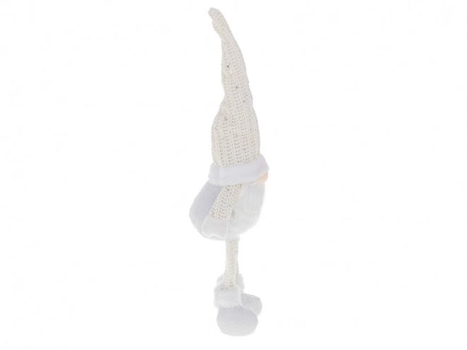 Świąteczny skrzat z białą brodą 47cm