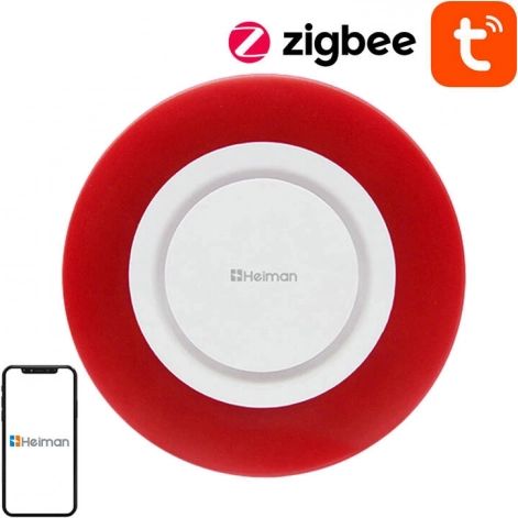 inteligentna bezprzewodowa syrena alarmowa Heiman Tuya Zigbee