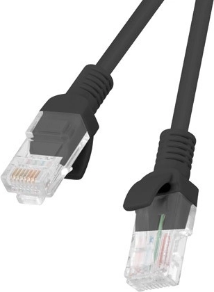 Patch kabel Cat 5e 0,25 m czarny – 10 szt.