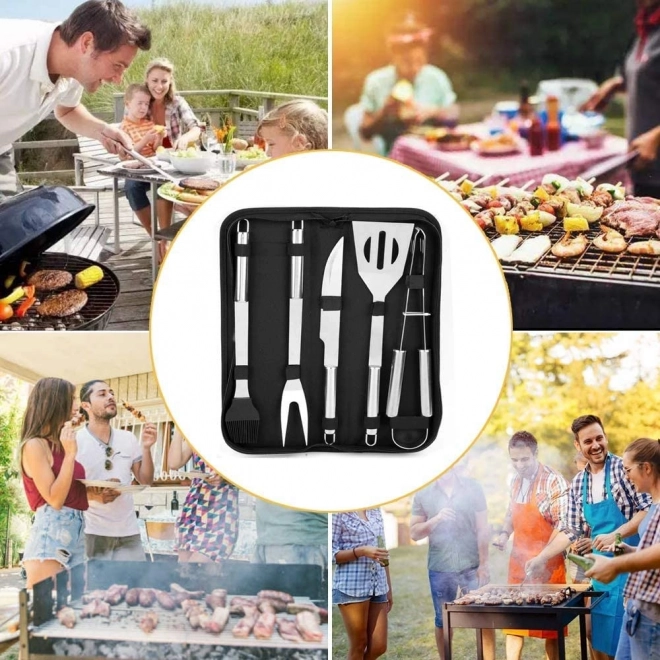 Zestaw narzędzi do grillowania 9 w 1 z etui