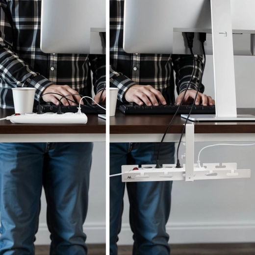 Porządek dla kabli i listwy zasilającej