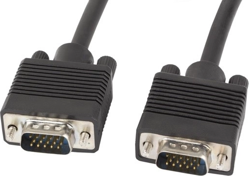 Kabel VGA 15 m z ferrytowymi filtrami, podwójne ekranowanie – Lanberg, czarny