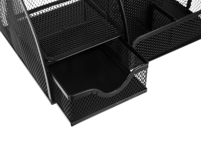 czarny organizer na biurko