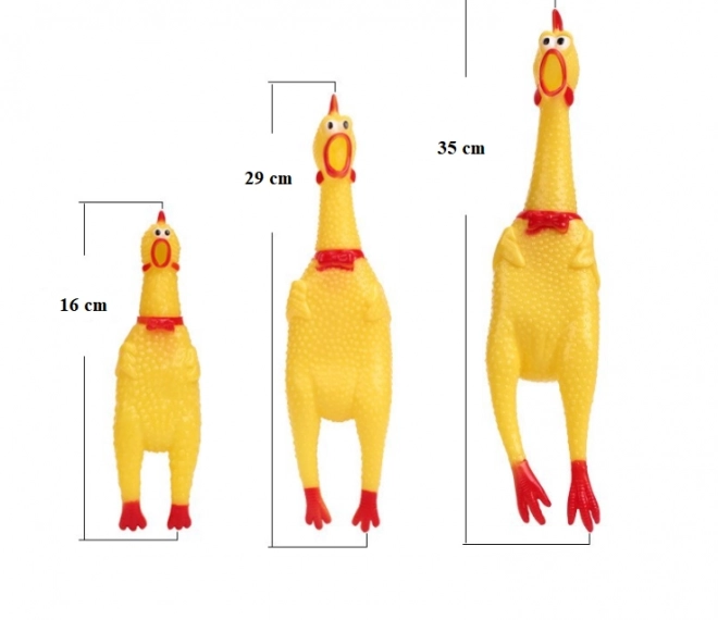 Zabawka piszcząca dla psów - kurczak, 16 cm