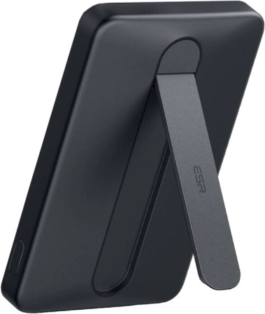 Magnetyczny powerbank ESR Qi2 MagSlim 5000 mAh z podstawką, czarny