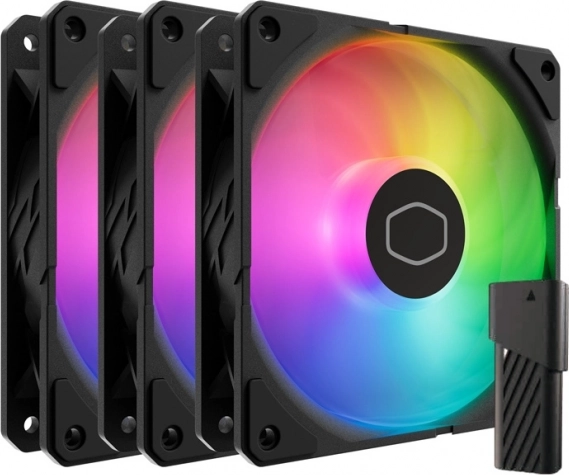 Wentylatory Cooler Master SickleFlow Edge 120 ARGB, zestaw 3 szt. (czarne)